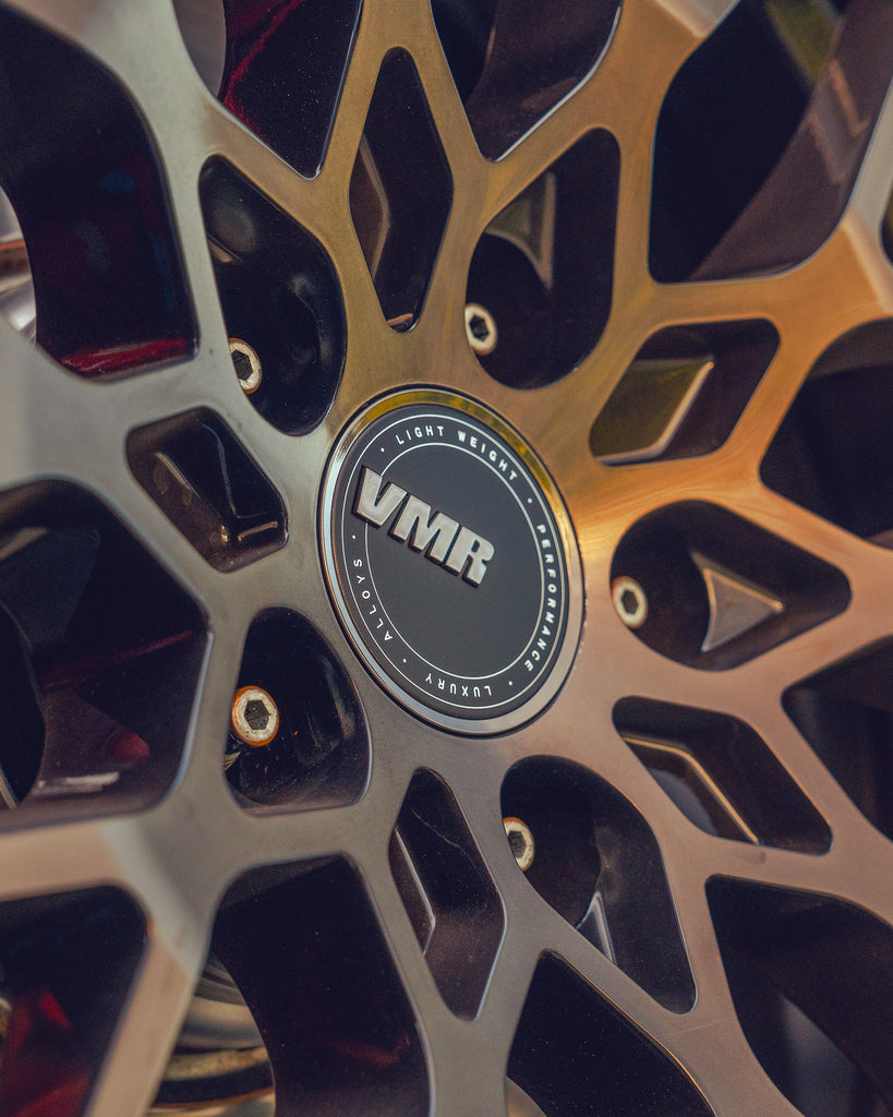 VMR Wheels V801 Titanium Black_Shadow 19" with Premium Wheel Centercap on BMW G20 M340i
