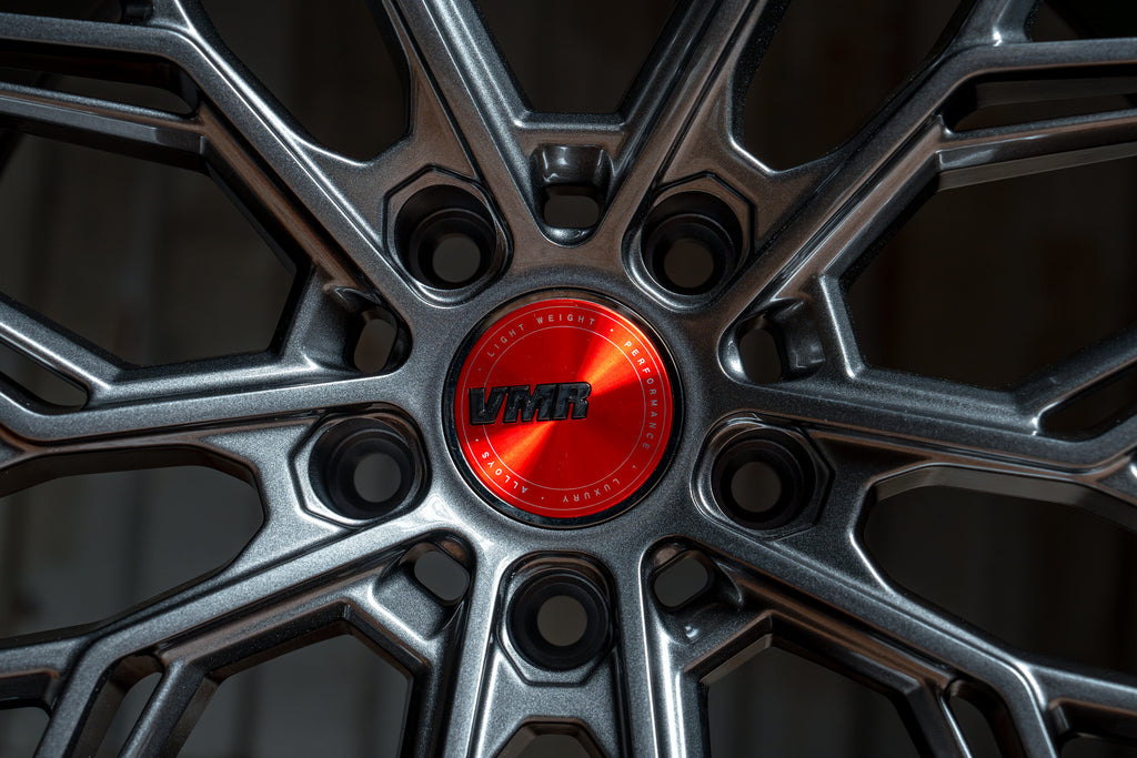 VMR Flow Formed Wheels V807 Anthracite Metallic rim with Premium Wheel Centercap 